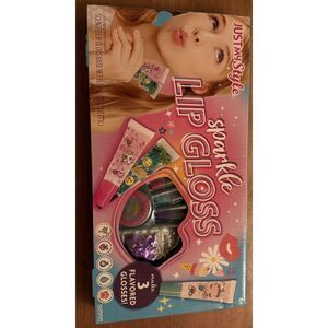 JUST MY STYLE SPARKLE LIP GLOSS - MAKE‎ 3 FLAVORED GLOSSES